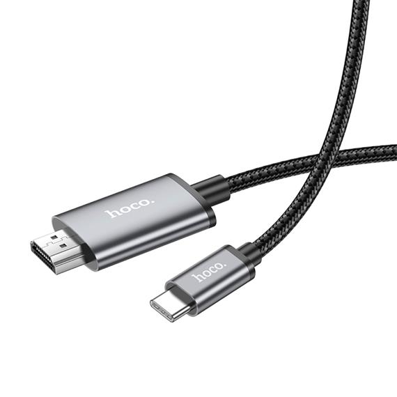 Cable Type-C to HDTV Metal Gray Hoco UA27 HD On-Screen