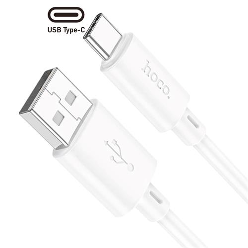 Cable USB a USB-C 1 metro 3 amp Hoco X88 Blanco