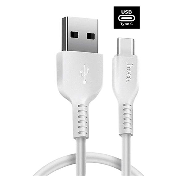 Cable USB a USB-C 2 metros Hoco X20 Flash Blanco