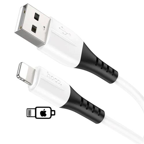 Cable USB a Lightning 1 metro 3Amp Hoco X82 Silicona Blanco