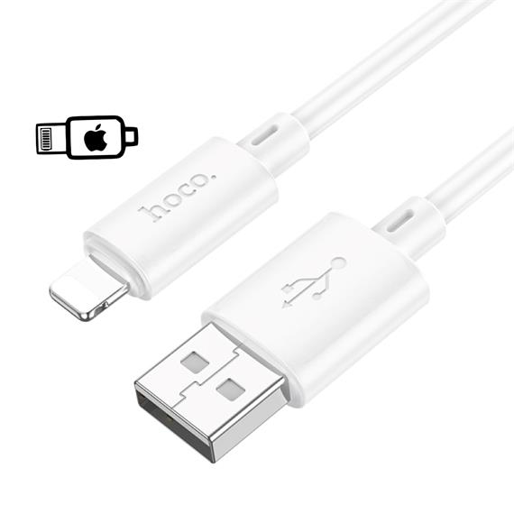 Cable USB a Lightning 1 metro Hoco X88 Blanco