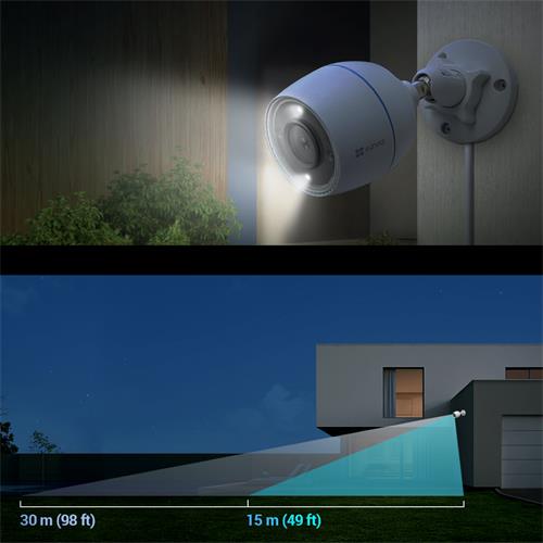 Ezviz H3C 3MP Cámara de Seguridad Exterior Wifi 2K