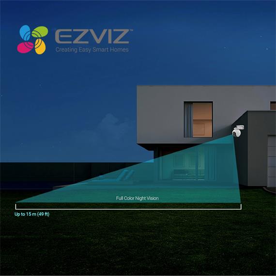 Ezviz EB8 4G Cámara de Seguridad Exterior 360º con Batería y 4G LTE