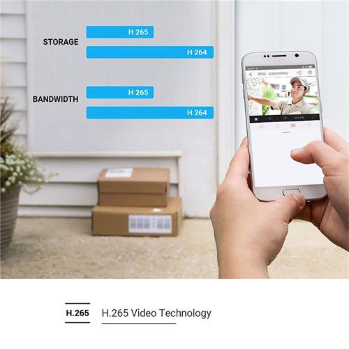 Ezviz DP2C Mirilla Inteligente Pantalla 4,3" Wifi y Detector de Presencia  Plateada