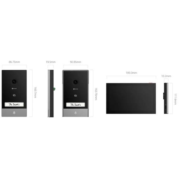 Ezviz HP7 Videoportero Inteligente 2K Wifi con conexión de 2 hilos