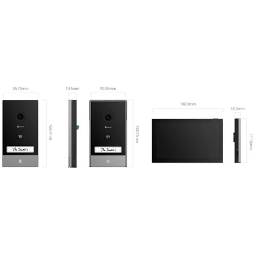 Ezviz HP7 Videoportero Inteligente 2K Wifi con conexión de 2 hilos