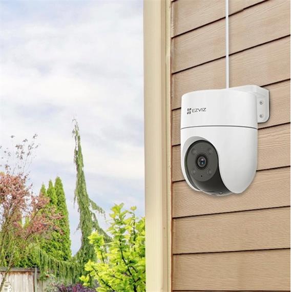 Ezviz H8C Cámara Seguridad Exterior WiFI 360º 1080p Con Sirena y Luz