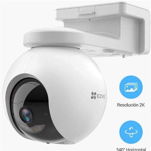 Ezviz HB8 Cámara Seguridad Exterior Wifi 360º 2k+ con Batería para 210 Días
