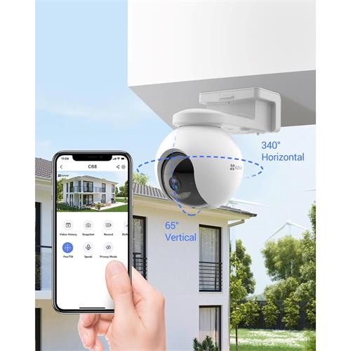 Ezviz HB8 Cámara Seguridad Exterior Wifi 360º 2k+ con Batería para 210 Días
