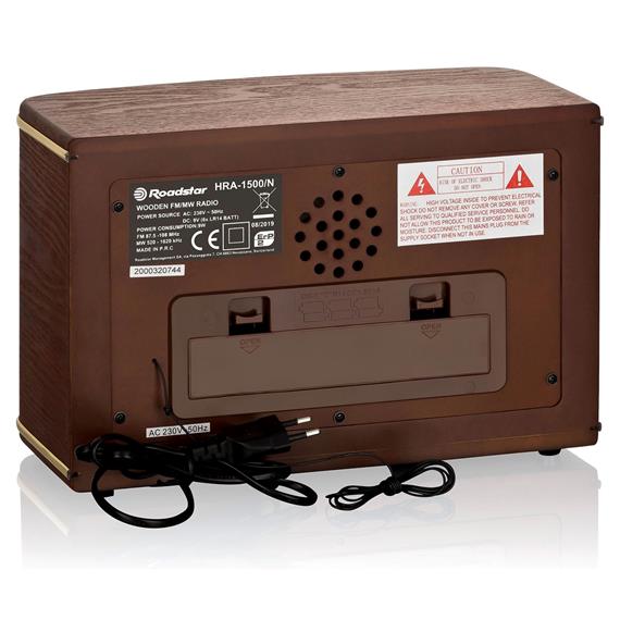 ROADSTAR HRA-1500/N RADIO AM/FM VINTAGE DE MADERA
