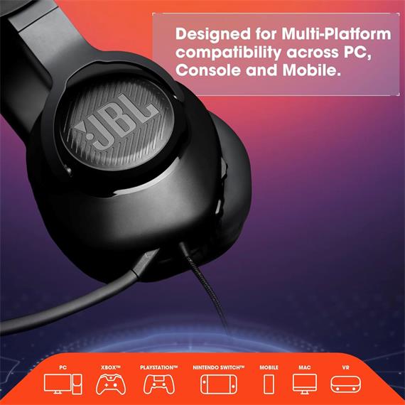 Jbl Quantum 100 M2 Auricular Gaming Púrpura
