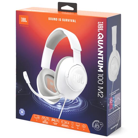 Jbl Quantum 100 M2 Auricular Gaming Blanco