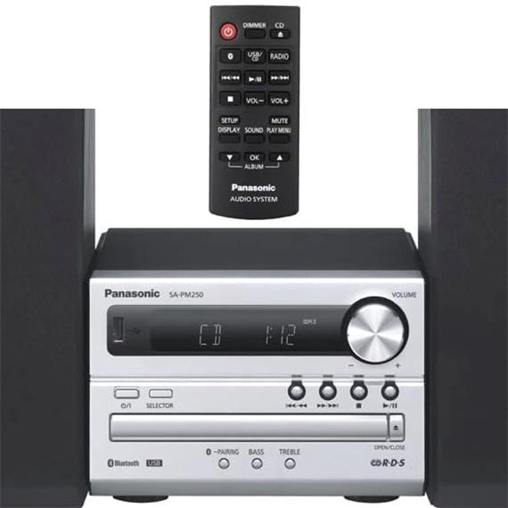 Panasonic SC-PM250EC Microcadena 20W con CD, USB y Bluetooth