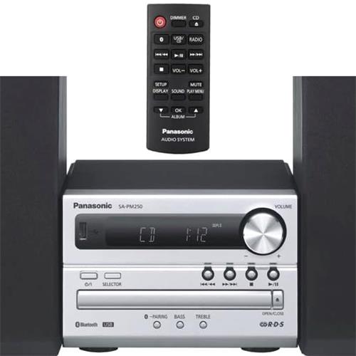 Panasonic SC-PM250EC Microcadena 20W con CD, USB y Bluetooth