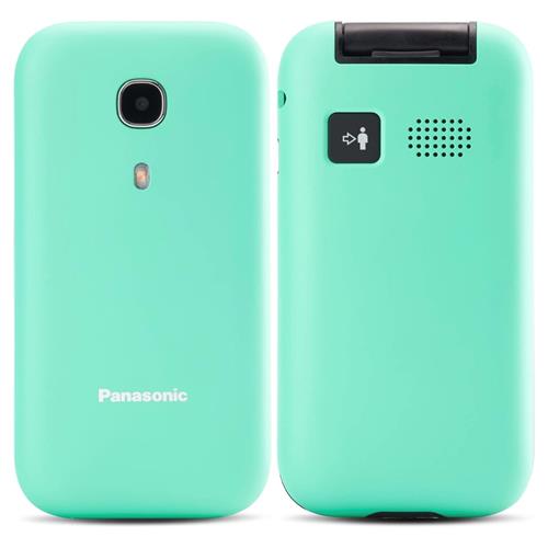 Panasonic KX-TU400 Móvil para mayores con Botón SOS Turquesa