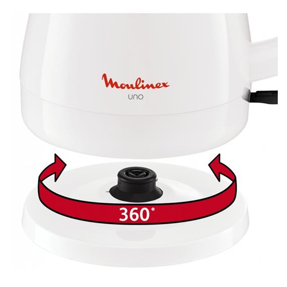 Moulinex BY150100 Hervidor 1.5 Litros Sin Cable Blanco
