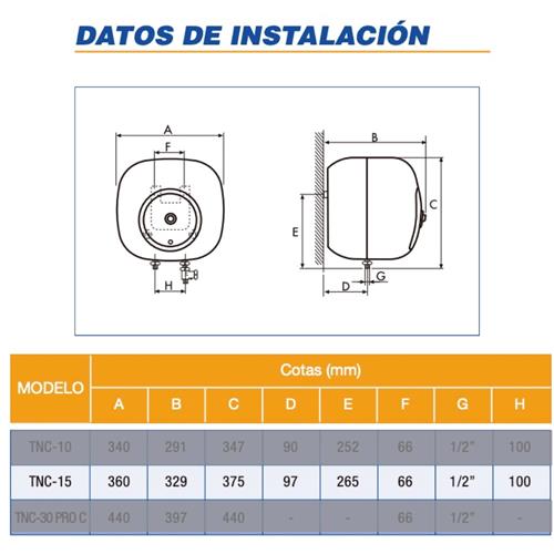Cointra TNC15 15L Termo