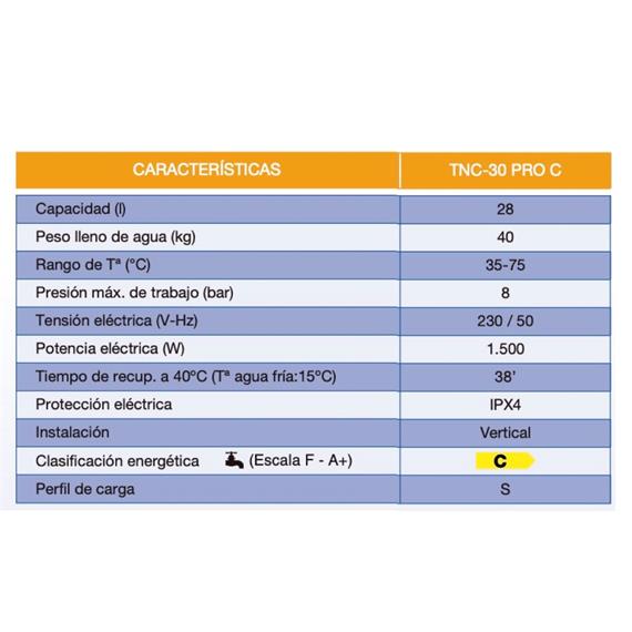 Cointra TNC30 Pro C 30L Termo