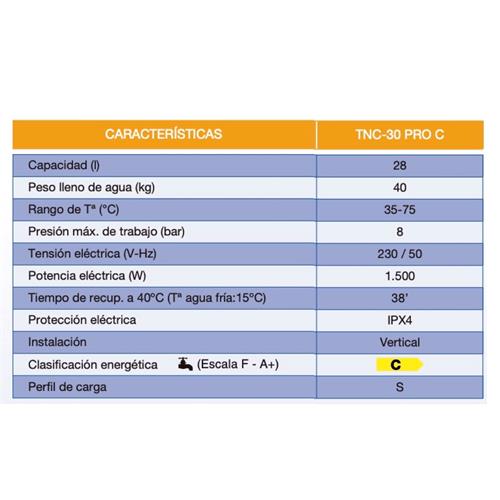 Cointra TNC30 Pro C 30L Termo