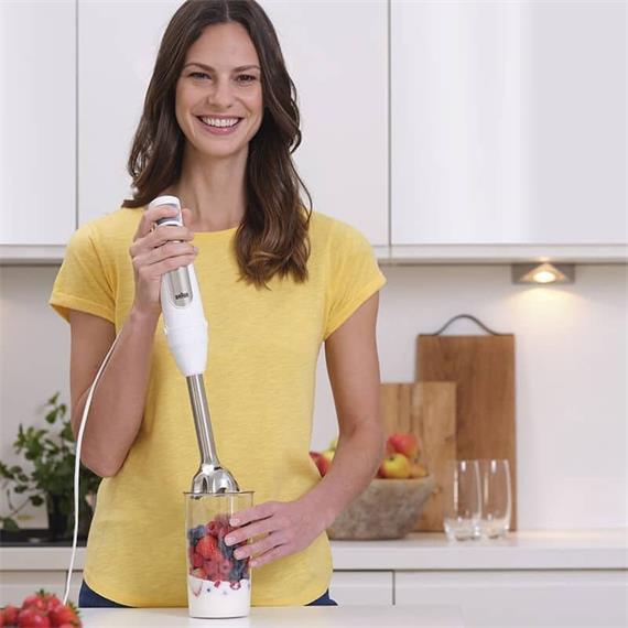 Braun MQ7000WH Batidora de Brazo 1.000W Blanco