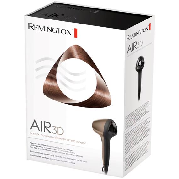 Remington D7777 Secador de Pelo Air 3D 1.800W Bronce