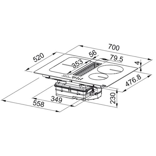 Franke FSM709HI Encimera 70CM 340.0678.203