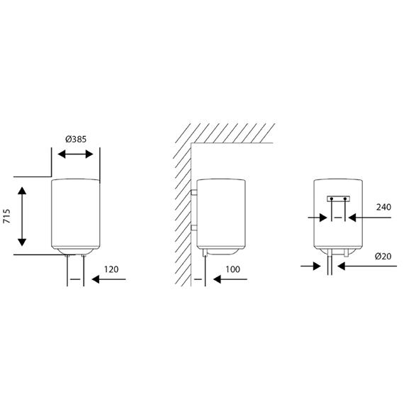 Aspes AT5000 Termo Vertical 50 Litros C Blanco