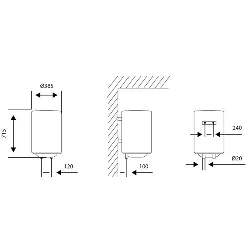 Aspes AT5000 Termo Vertical 50 Litros C Blanco