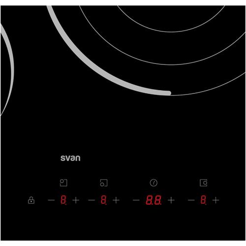 Svan SV3601 Vitrocerámica 3F 60cm Cristal Negro