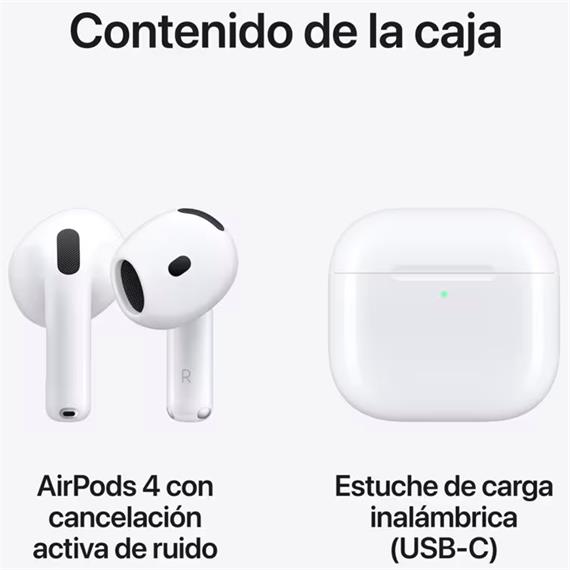 Apple Airpods 4 ANC con Cancelacion de ruido (MXP93ZM/A)