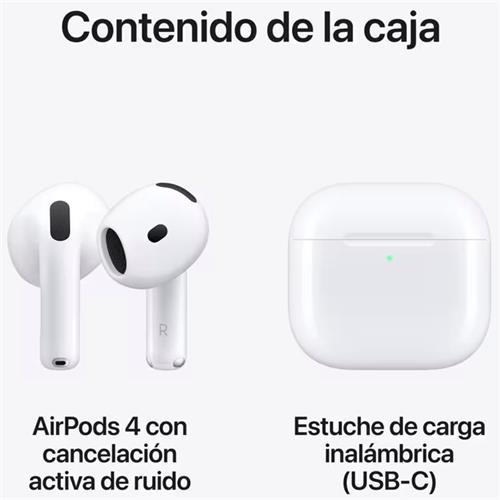 Apple Airpods 4 ANC con Cancelacion de ruido (MXP93ZM/A)