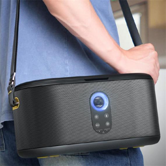 Ikarao Shell S1 Altavoz Karaoke Recargable con Pantalla 10.1" 280W y 2 Micros