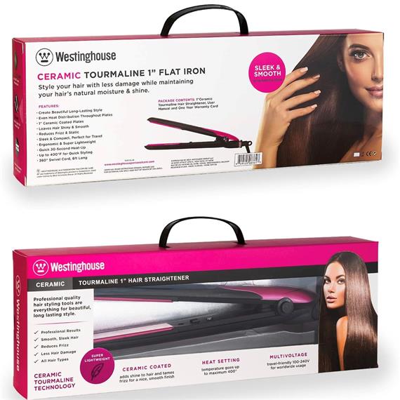 Westinghouse WH1126 Plancha Alisadora de Pelo con Turmalina