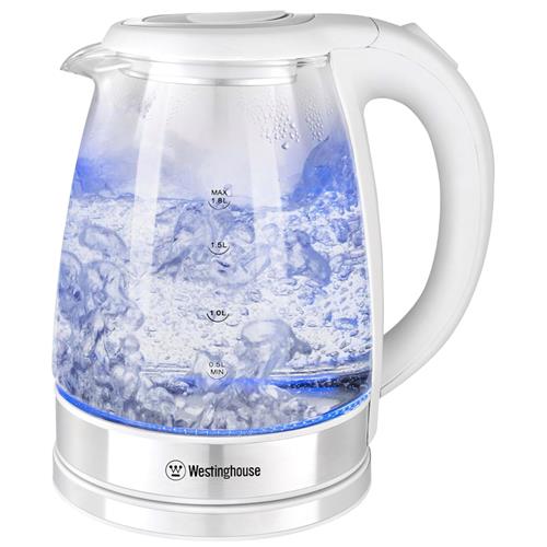 Westinghouse WKWKKL21WH Hervidor de Cristal 1.8 Litros 1.500W Sin Cable