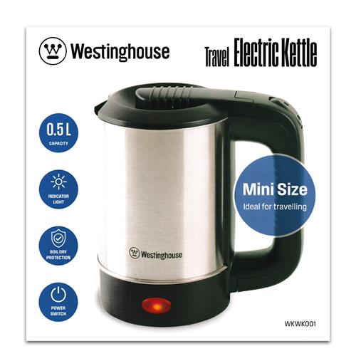 Westinghouse WKWK001 Hervidor de Viaje 0.5L con 2 Tazas
