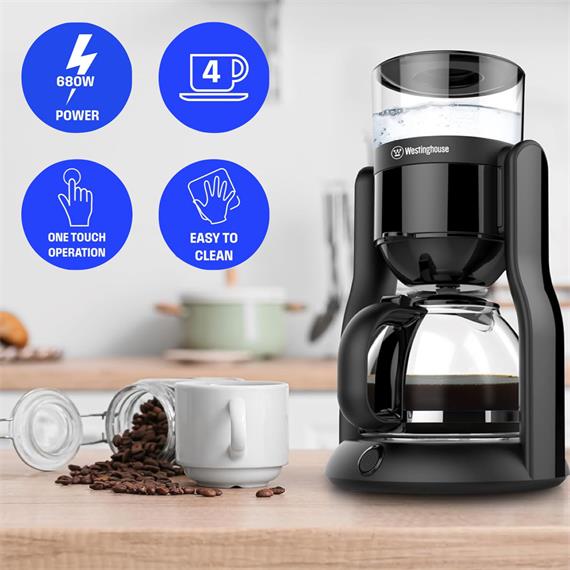 Westinghouse WKCMV5102 Cafetera de Goteo para 4 Tazas