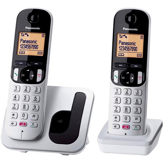 Panasonic KX-TGC212SPS Teléfono Duo Gris/Negro