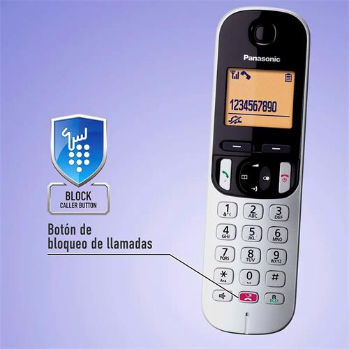 Panasonic KX-TGC212SPS Teléfono Duo Gris/Negro