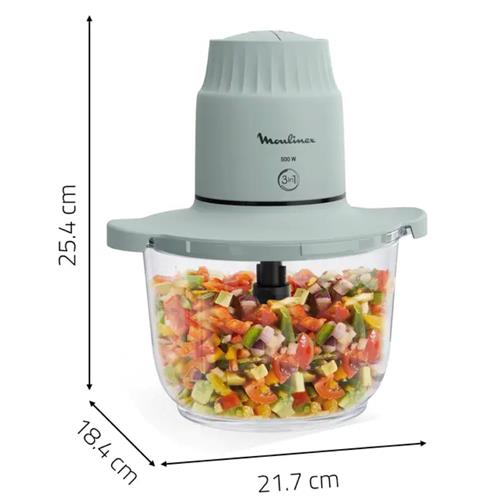 Moulinex DJ603110 Picadora Choopeo 3 in 1 500W