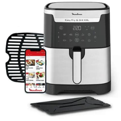 Moulinex EZ801D10 Freidora de Aire y Grill XXL 6.5L Inox