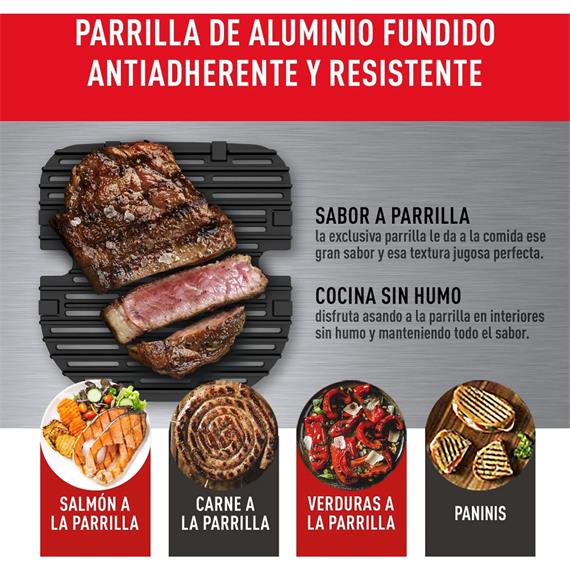 Moulinex EZ801D10 Freidora de Aire y Grill XXL 6.5L Inox