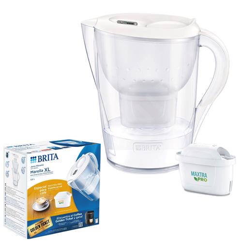 Brita Marella XL Jarra Filtrante 3.5L + 1 Filtro MXPro Experto en Cal
