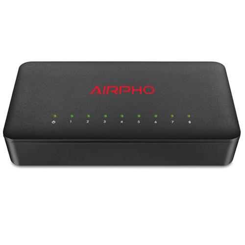 AIRPHO AR-GS108 Switch Gigabit de 8 Puertos 10Mbps 100Mbps 1000Mbps
