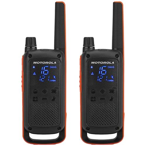 Motorola T82 Twin Walkie Pack 2 Negro Rojo