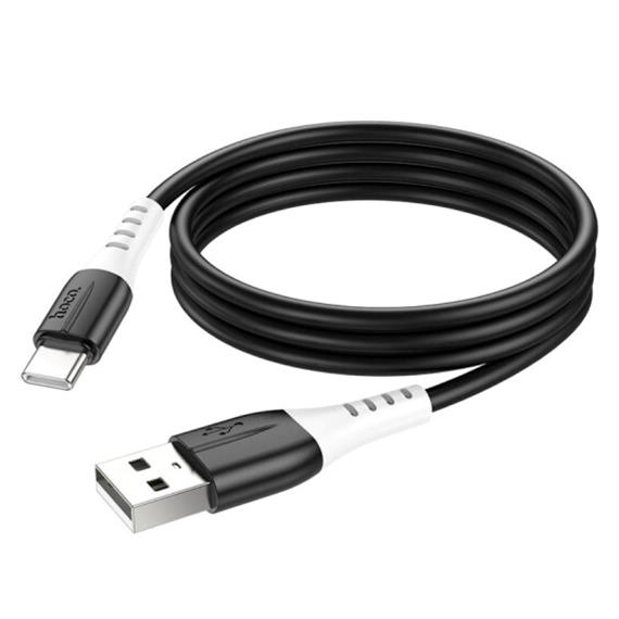 Cable USB a USB-C 1 m 3Amp Hoco X82 Silicona Black