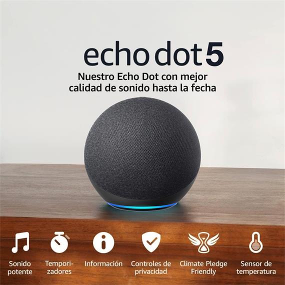 Amazon Echo Dot Altavoz Inteligente Alexa (5ª GEN) Charcoal