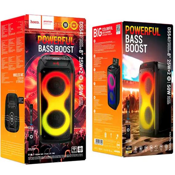 Hoco DS54 Altavoz Bluetooth Party con Luces Led y Micro Inalámbrico