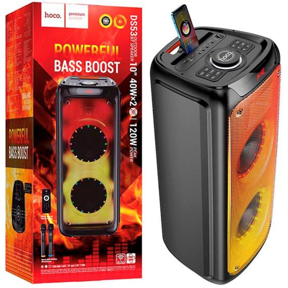 Hoco DS53 Altavoz Bluetooth Party con luces Full Led y 2 Micrófonos