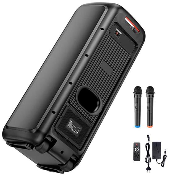 Hoco DS53 Altavoz Bluetooth Party con luces Full Led y 2 Micrófonos