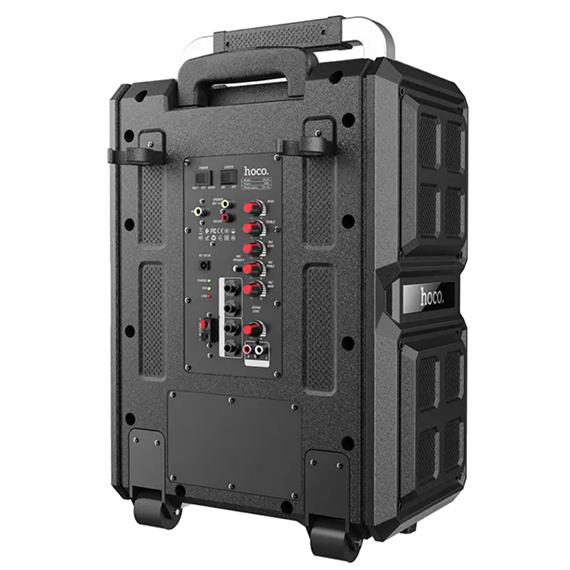 Hoco DS24 Altavoz Bluetooth Trolley con Luces LED y 2 Micros Inalámbricos